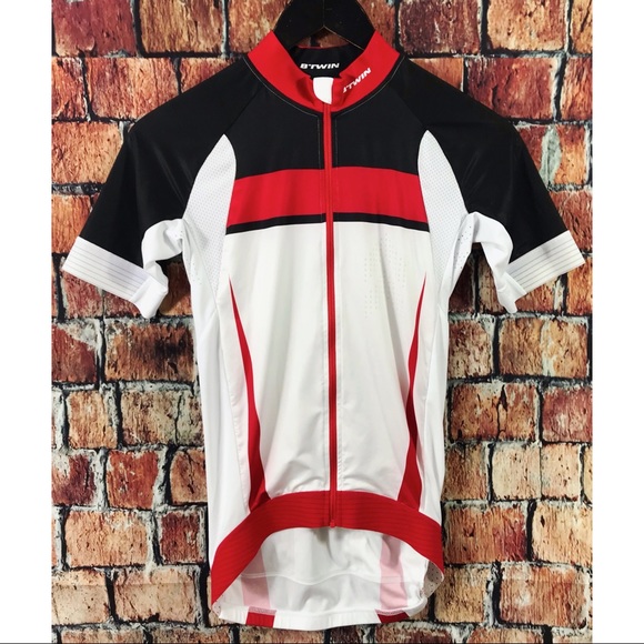Btwin Men’s Full Zip XS Cycling Jersey Equarea - Picture 1 of 5
